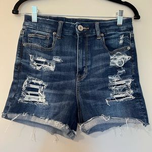 American Eagle Premium Denim stretch high rise short size 6